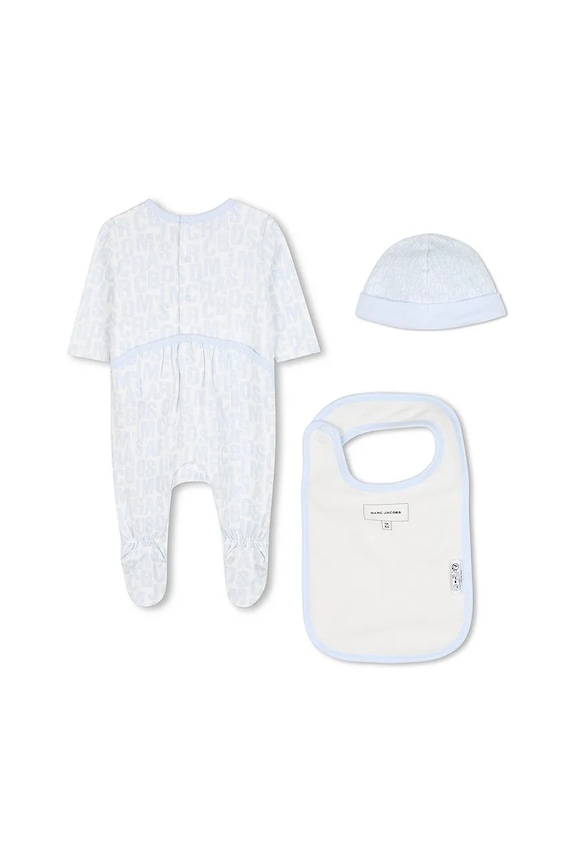 Detská bavlnená súprava Marc Jacobs 3-pak W60668 modrá AW25