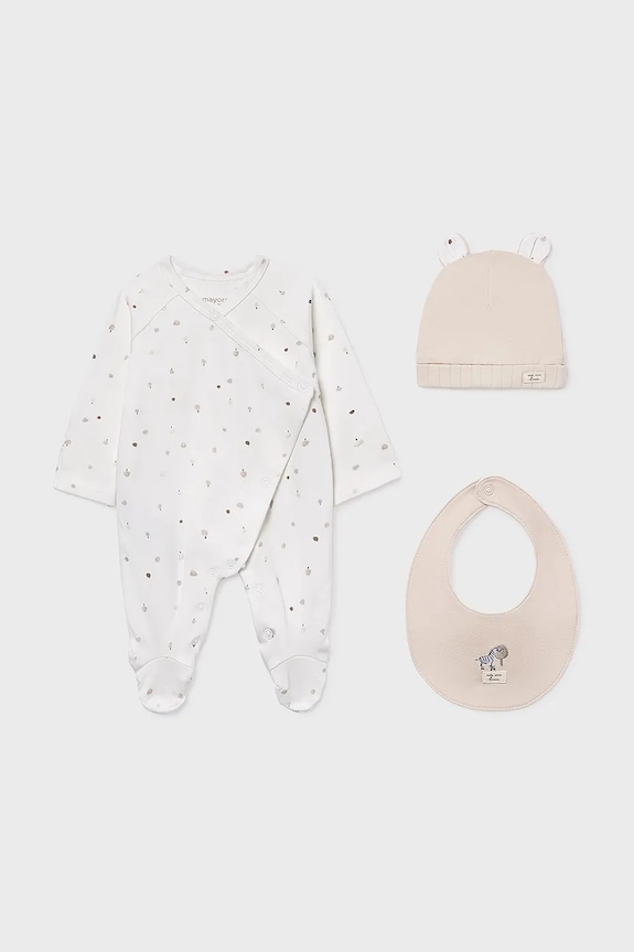 Mayoral Newborn salopete din bumbac pentru bebeluși Produs pentru bebe bej 9979.1A.Newborn.9BYA