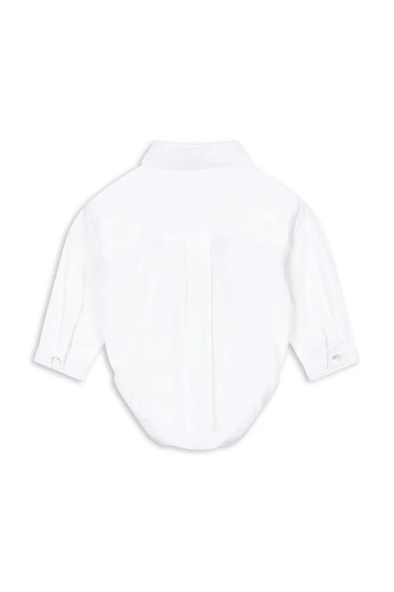Pamučni bodi za bebe Konges Sløjd RAY BABY SHIRT GOTS KS104407.9BYA bijela AW25