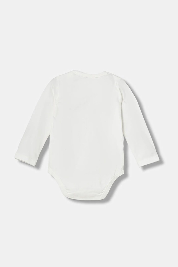 Bodi za bebe United Colors of Benetton 2-pack 3DKAAB00U.W.Seasonal bijela