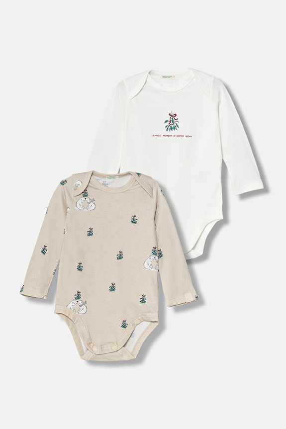 Φορμάκι μωρού United Colors of Benetton 2-pack Βρεφικό προϊόν μπεζ 3DKAAB00U.W.Seasonal