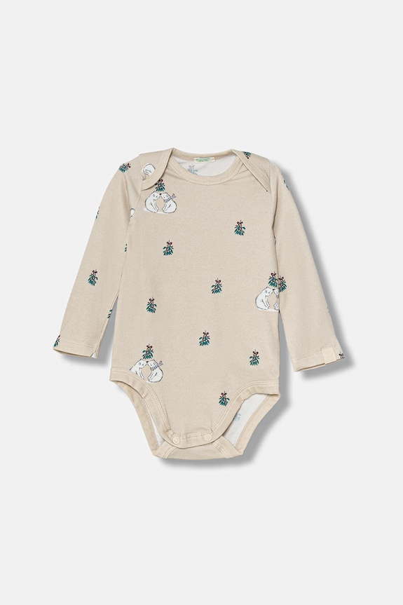 Φορμάκι μωρού United Colors of Benetton 2-pack 3DKAAB00U.W.Seasonal μπεζ AW25