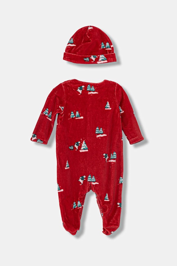 United Colors of Benetton baba ujjatlan rugdalózó 2 db 3WQSAK01G.W.Seasonal piros AW25