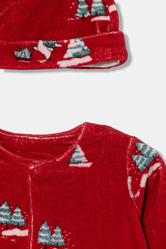 Fiú United Colors of Benetton baba ujjatlan rugdalózó 2 db 3WQSAK01G.W.Seasonal piros