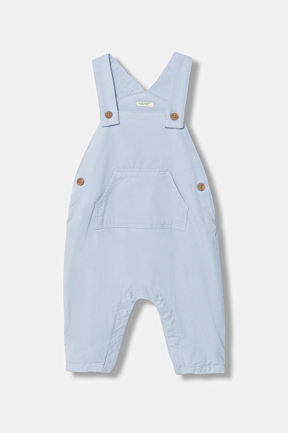 Pamučni kombinezon za bebe United Colors of Benetton Proizvod za bebe plava 4O5GAT014.W.Season.9BYA