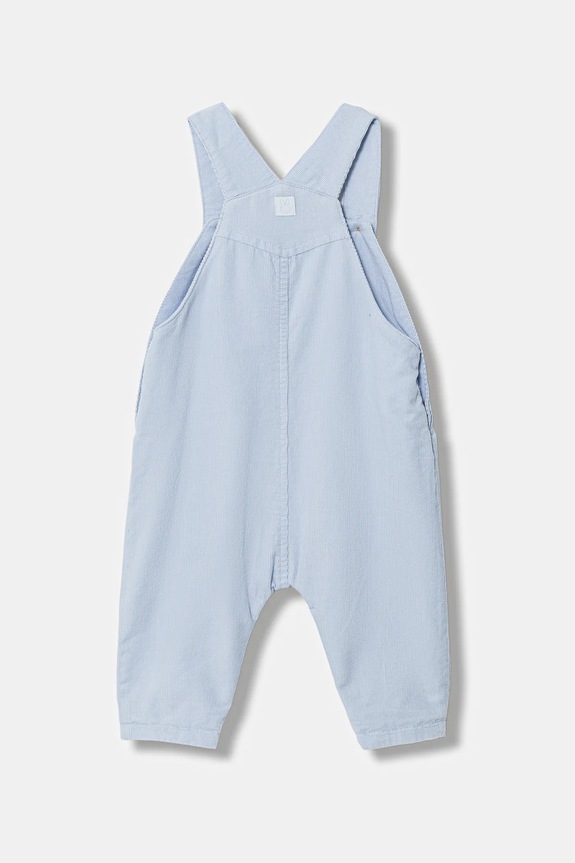 Pamučni kombinezon za bebe United Colors of Benetton 4O5GAT014.W.Season.9BYA plava AW25