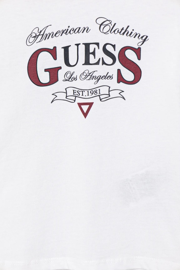 Chłopiec Guess longsleeve bawełniany dziecięcy N5YI21.K8HM4.9BYA biały