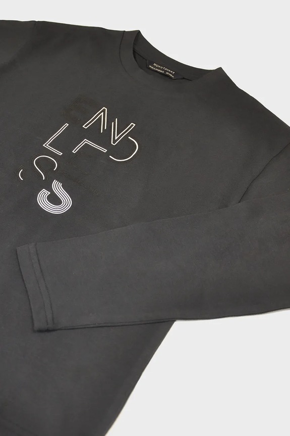 Chłopiec Mayoral longsleeve 842.7E.Junior.9BYA czarny