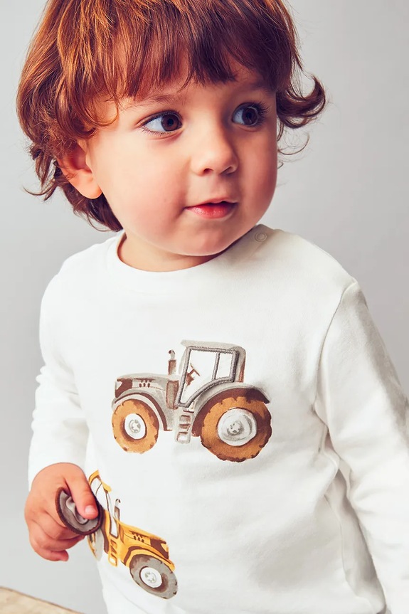 Mayoral longsleeve bawełniany dziecięcy 2069.3D.Baby.9BYA