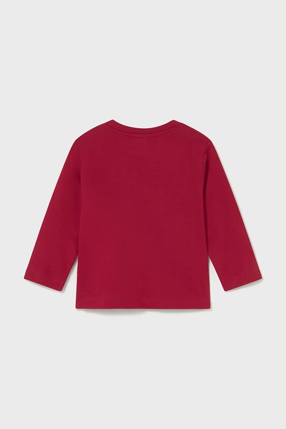 Chłopiec Mayoral longsleeve bawełniany dziecięcy 2071.3E.Baby.9BYA czerwony