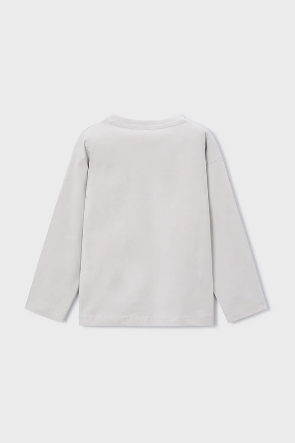 Mayoral longsleeve bawełniany 4079.5B.Mini.9BYA szary AW25