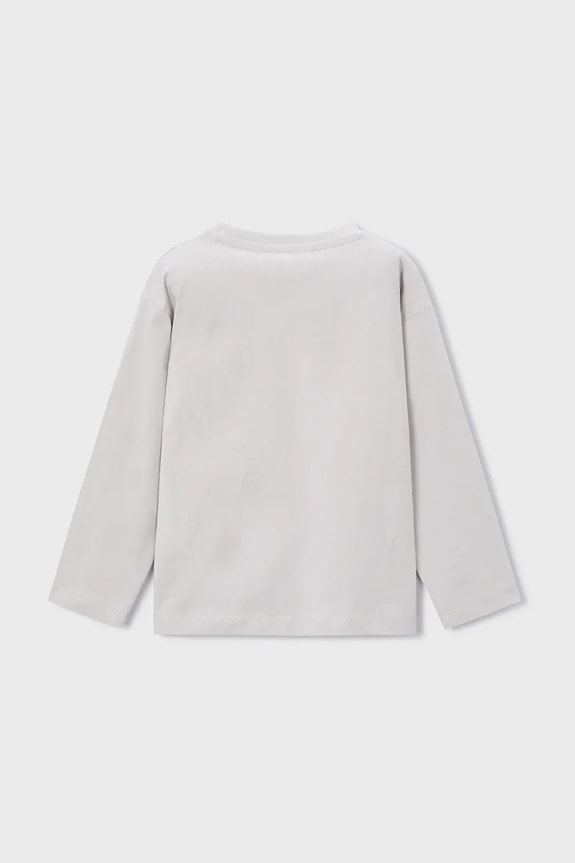 Mayoral longsleeve bawełniany 4079.5B.Mini.9BYA szary AW25