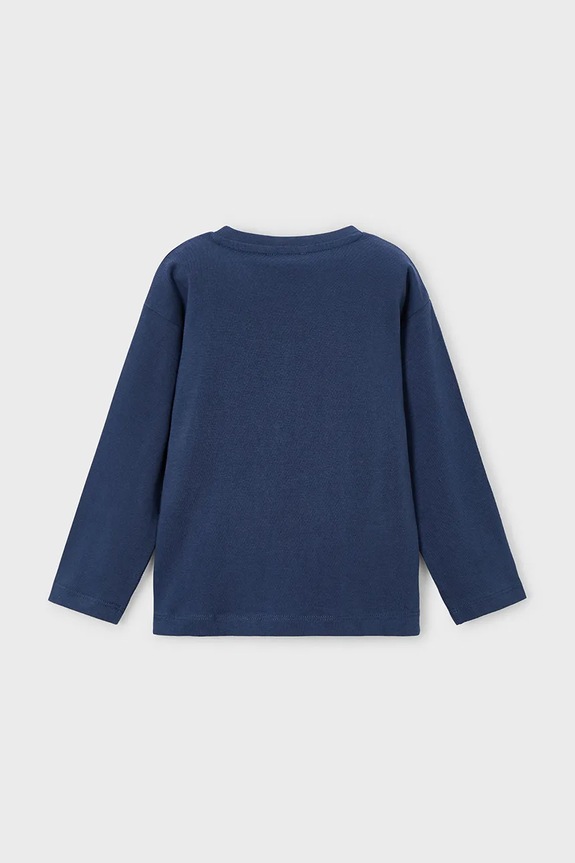 Mayoral longsleeve din bumbac 4081.5C.Mini.9BYA albastru AW25