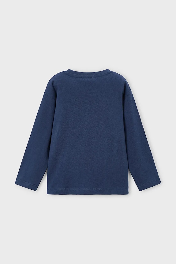 Mayoral longsleeve din bumbac 4081.5C.Mini.9BYA albastru AW25