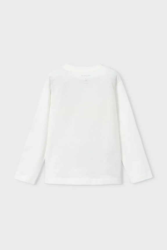 Chłopiec Mayoral longsleeve bawełniany dziecięcy 4085.5D.Mini.9BYA beżowy
