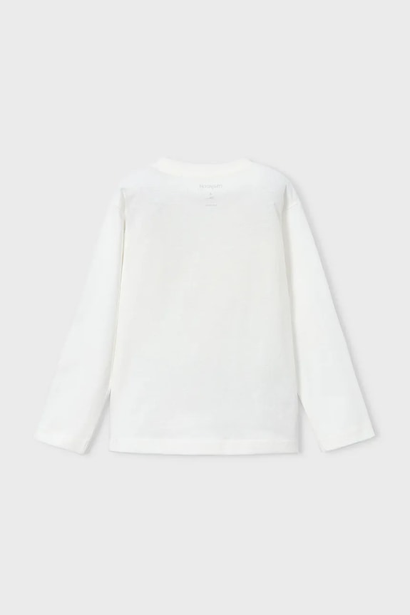 Chłopiec Mayoral longsleeve bawełniany dziecięcy 4085.5D.Mini.9BYA beżowy