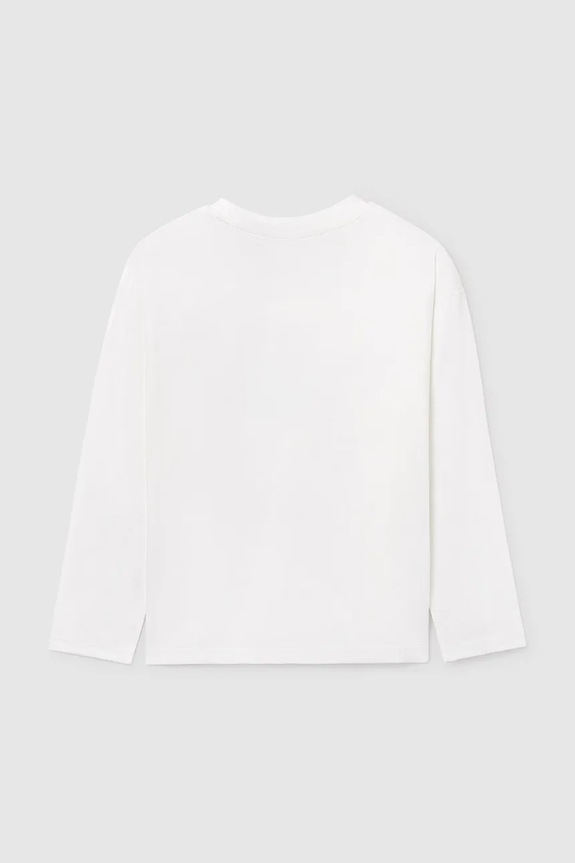 Băieți Mayoral longsleeve din bumbac 7005.7A.Junior.9BYA bej