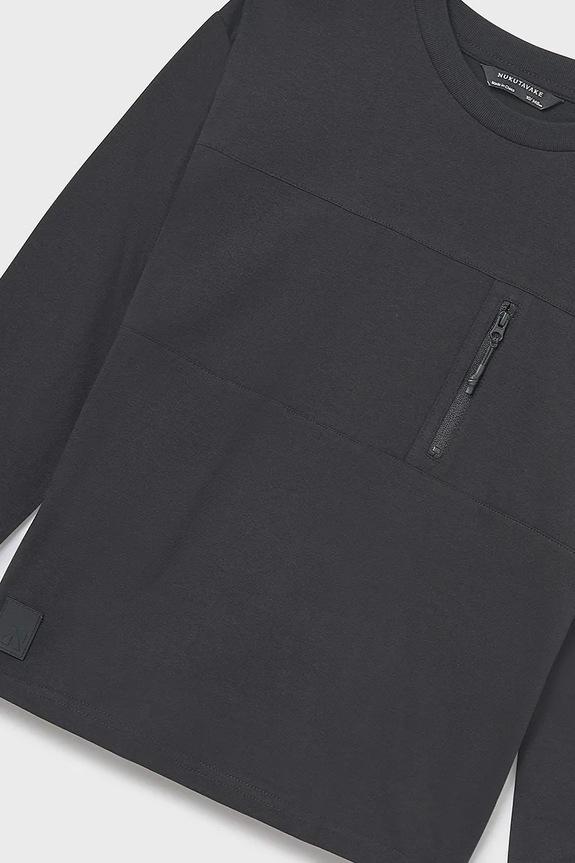 Chłopiec Mayoral longsleeve bawełniany 7009.7C.Junior.9BYA czarny