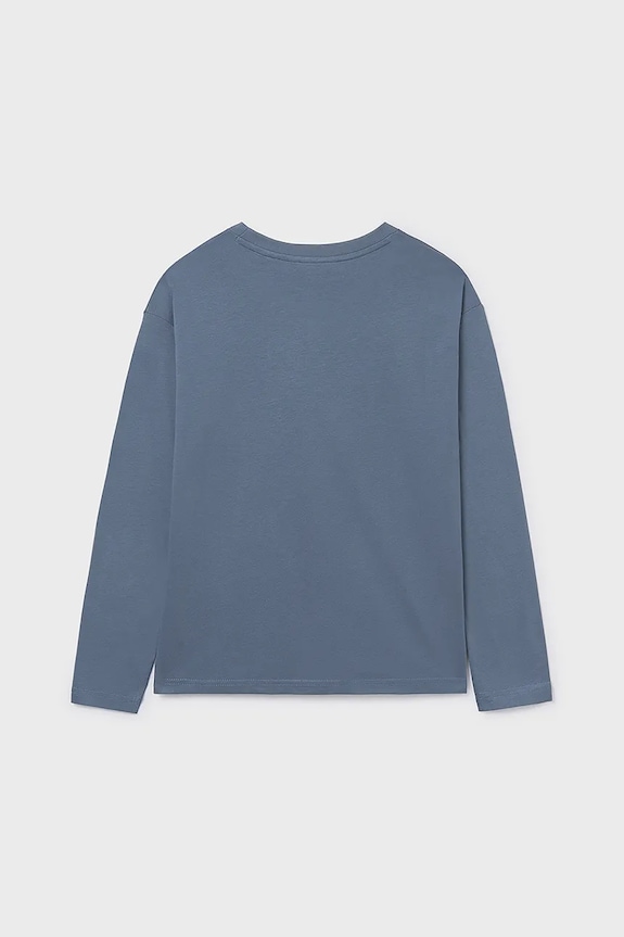 Бавовняний лонгслів Mayoral 7012.7E.Junior.9BYA фіолетовий AW25