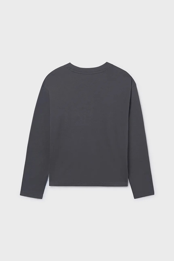 Παιδικό βαμβακερό μακρυμάνικο Mayoral 7013.7E.Junior.9BYA μαύρο AW25