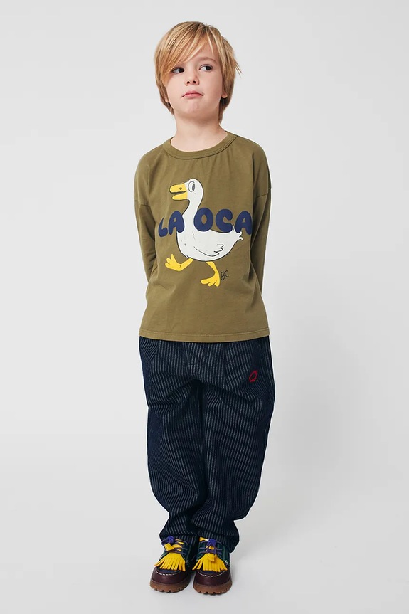 Bobo Choses longsleeve bawełniany dziecięcy La Oca 225AC017