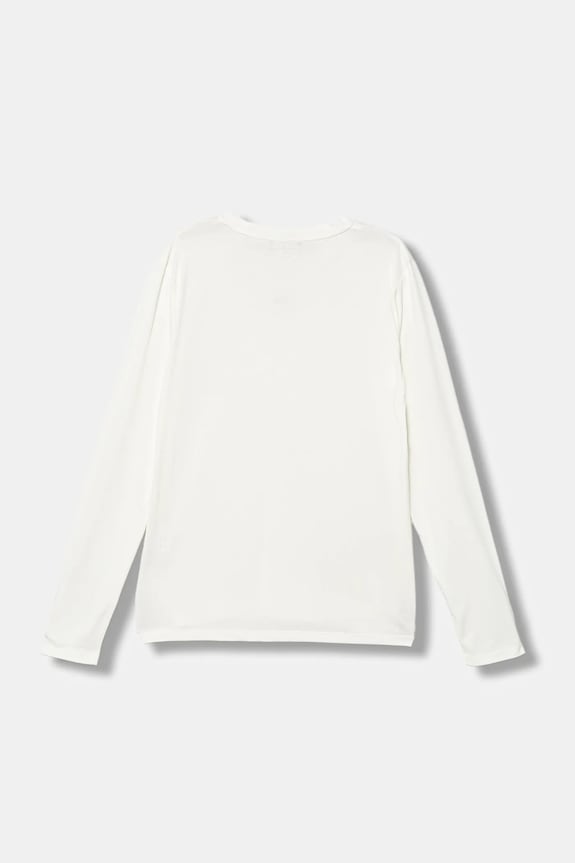 Emporio Armani longsleeve din bumbac pentru copii EB000420.AF15013 alb SS26