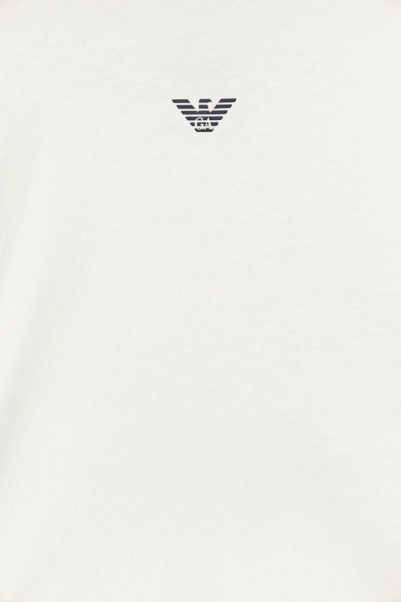Băieți Emporio Armani longsleeve din bumbac pentru copii EB000420.AF15013 alb