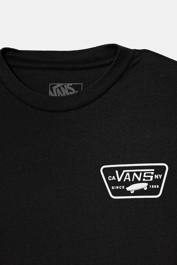Fiú Vans pamut hosszúujjú Full Patch Back LS VN000JCTBLK1 fekete