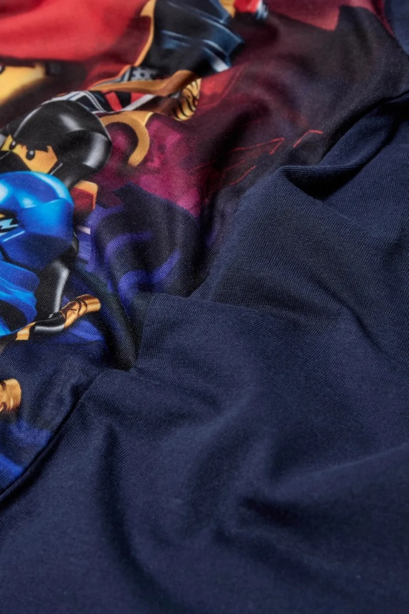 Lego longsleeve din bumbac pentru copii LWTAFFY 613 bleumarin 11010889