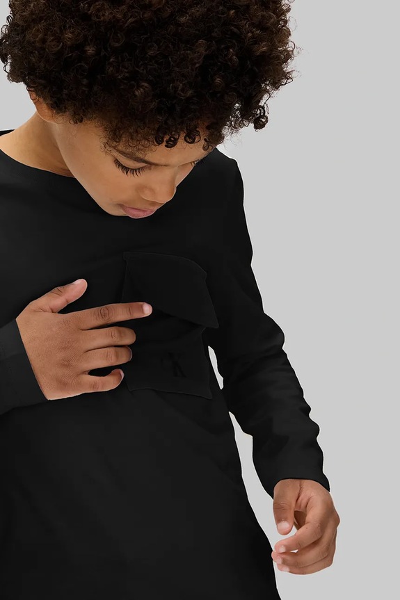 Dječja pamučna majica dugih rukava Calvin Klein Jeans IB0IB02587.9BYA