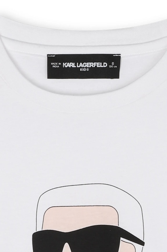 Chłopiec Karl Lagerfeld longsleeve bawełniany dziecięcy Z30953.114.150 biały