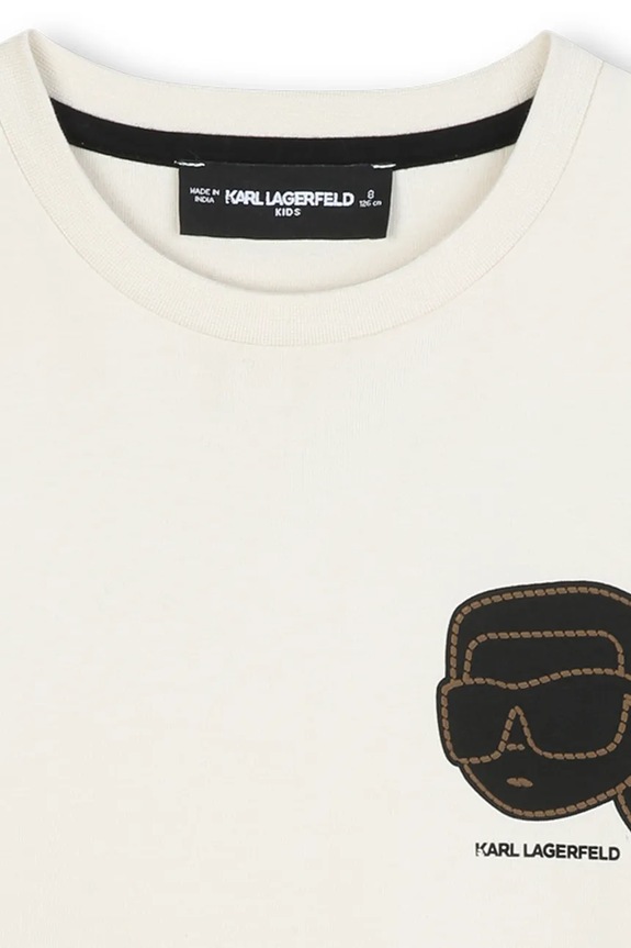 Chłopiec Karl Lagerfeld longsleeve bawełniany dziecięcy Z30955.162.174 biały