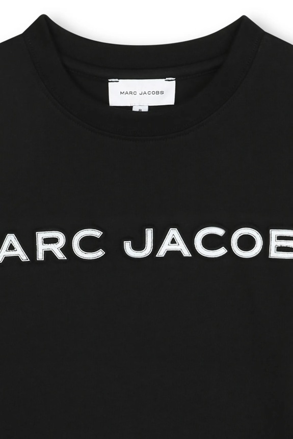 Chlapec Detská bavlnená košeľa s dlhým rukávom Marc Jacobs W60619.114.150 čierna