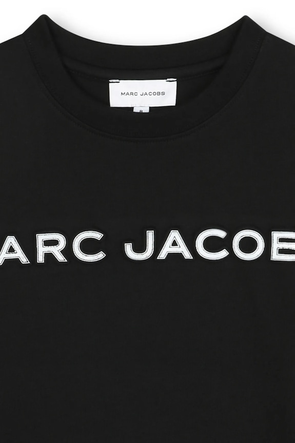 Chlapec Detská bavlnená košeľa s dlhým rukávom Marc Jacobs W60619.114.150 čierna