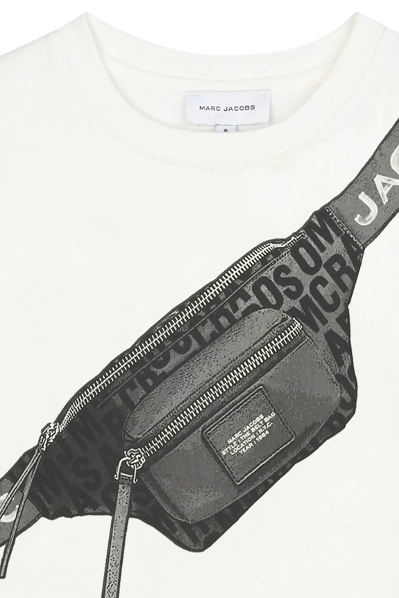 Хлопковый детский лонгслив Marc Jacobs бежевый W60635