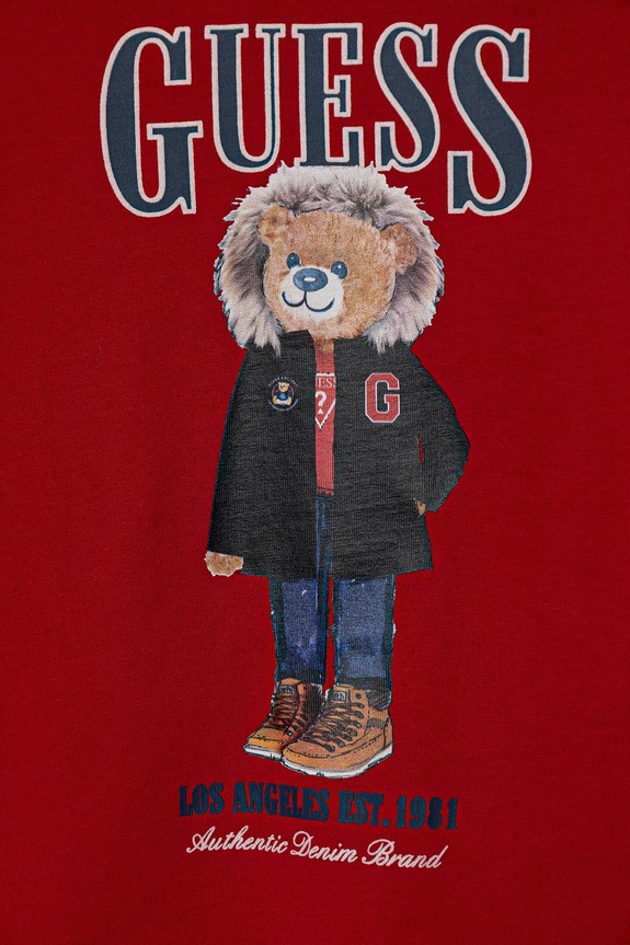 Αγορίστικα Παιδικό βαμβακερό μακρυμάνικο Guess N5BI04.I3Z14.9BYA κόκκινο