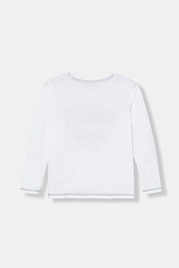 Guess longsleeve bawełniany dziecięcy N5BI06.I3Z14.9BYA biały AW25
