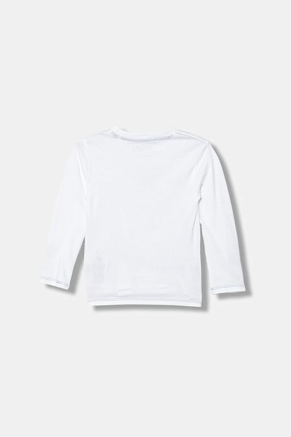 Хлопковый детский лонгслив Guess N5BI17.I3Z14.9BYA белый AW25