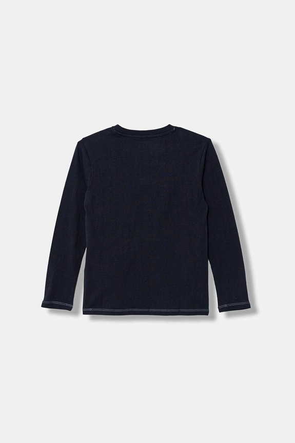 Guess longsleeve bawełniany dziecięcy N5BI17.I3Z14.9BYA granatowy AW25