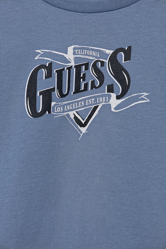 Мальчик Хлопковый детский лонгслив Guess N5BI18.I3Z14.9BYA голубой