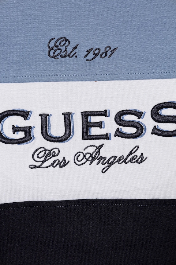 Хлопчик Дитячий бавовняний лонгслів Guess N5BI19.I3Z14.9BYA блакитний