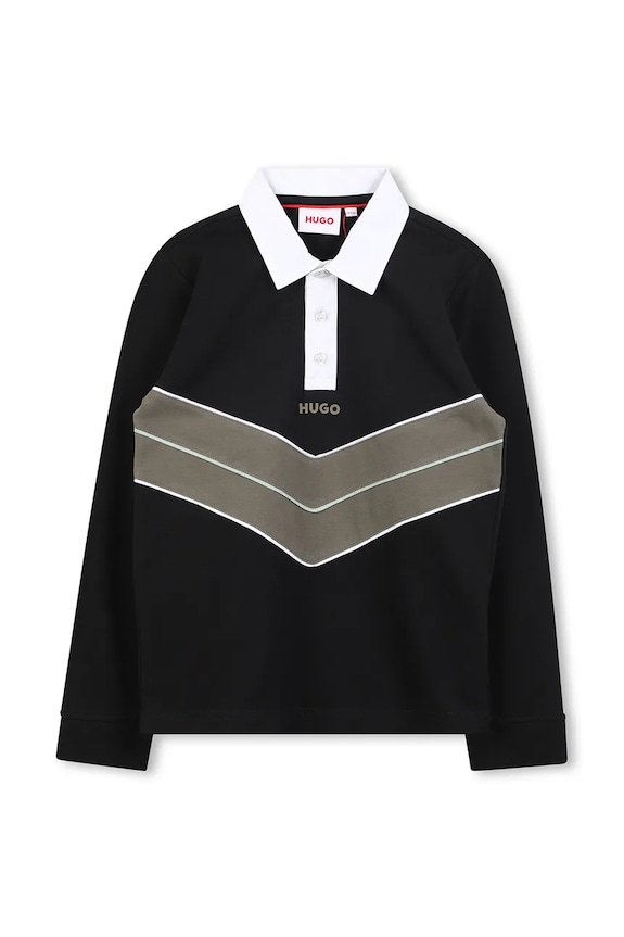 Дитячий лонгслів HUGO G00445.114.150 чорний AW25