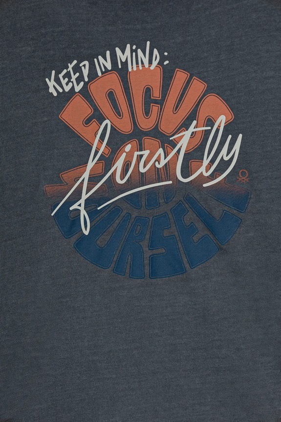 Αγορίστικα Παιδικό βαμβακερό μακρυμάνικο United Colors of Benetton 3PCMC10QL.G.seasonal μαύρο