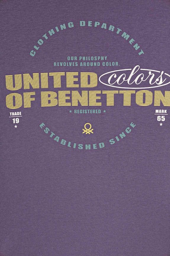 Αγορίστικα Παιδικό βαμβακερό μακρυμάνικο United Colors of Benetton 3I1XC10Q3.G.seasonal μωβ