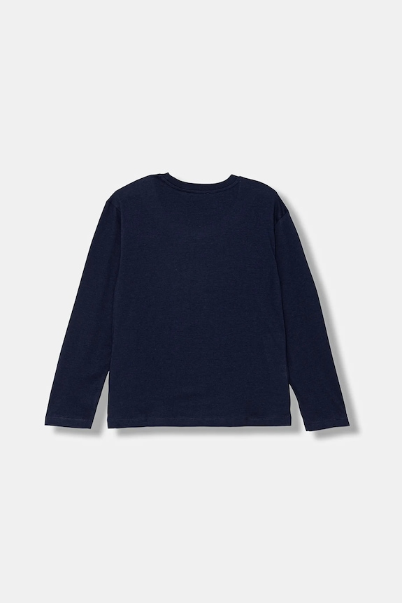 Παιδικό βαμβακερό μακρυμάνικο United Colors of Benetton 3I1XC10Q3.G.seasonal σκούρο μπλε AW25