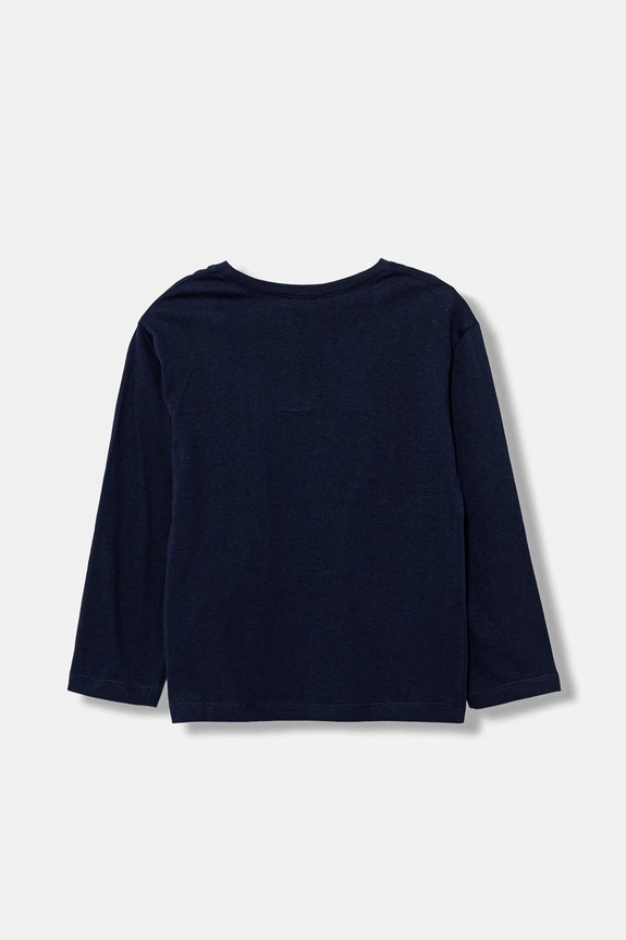 Παιδικό βαμβακερό μακρυμάνικο United Colors of Benetton 3I1XG10F2.P.reproposed σκούρο μπλε AW25