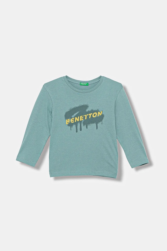 United Colors of Benetton gyerek hosszúujjú nyomtatásos türkiz 3I1XG10JZ.P.seasonal