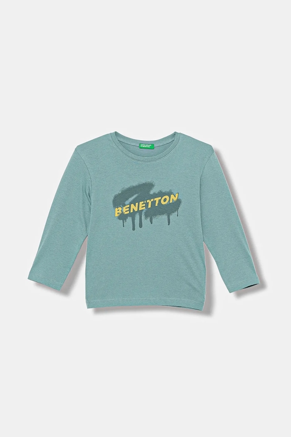 United Colors of Benetton gyerek hosszúujjú nyomtatásos türkiz 3I1XG10JZ.P.seasonal