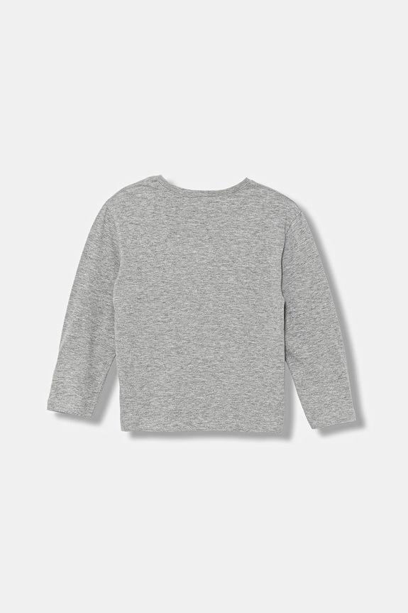 Otroška dolga majica United Colors of Benetton 3I1XG10JZ.P.seasonal siva AW25