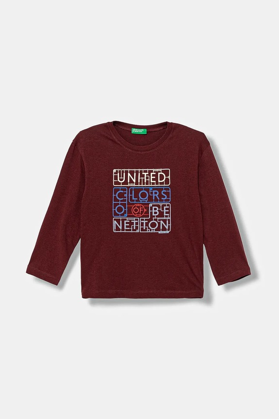 Детска блуза с дълги ръкави United Colors of Benetton овално бордо 3I1XG10JZ.P.seasonal
